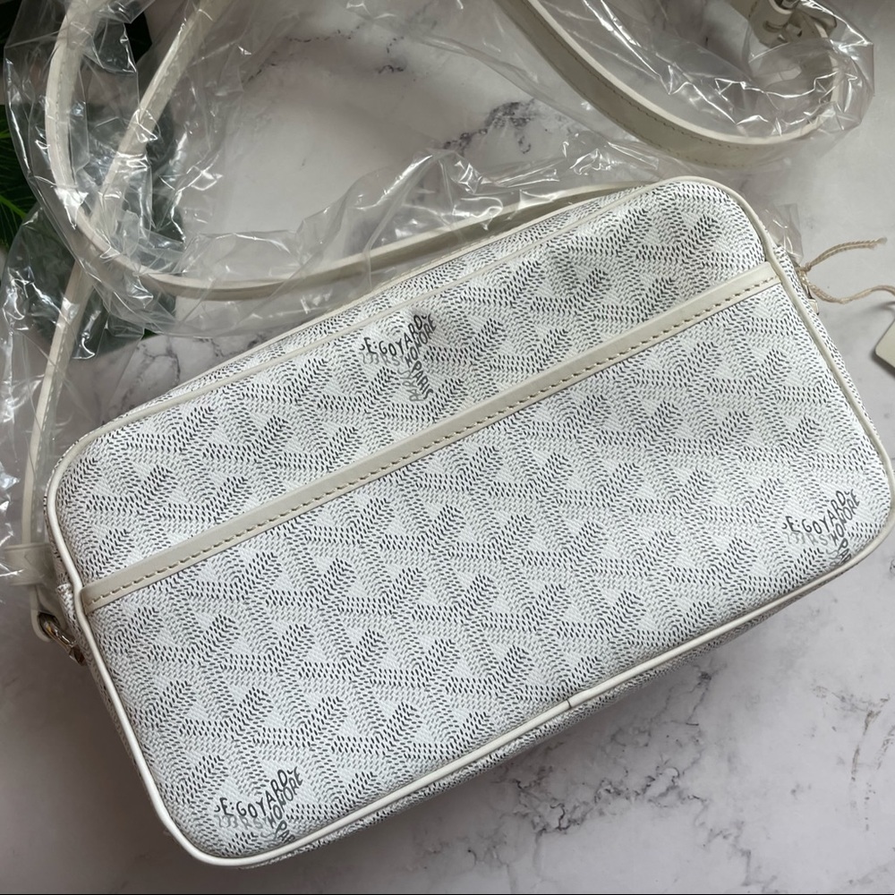 Goyard Cap Vert Crossbody camera Bag white